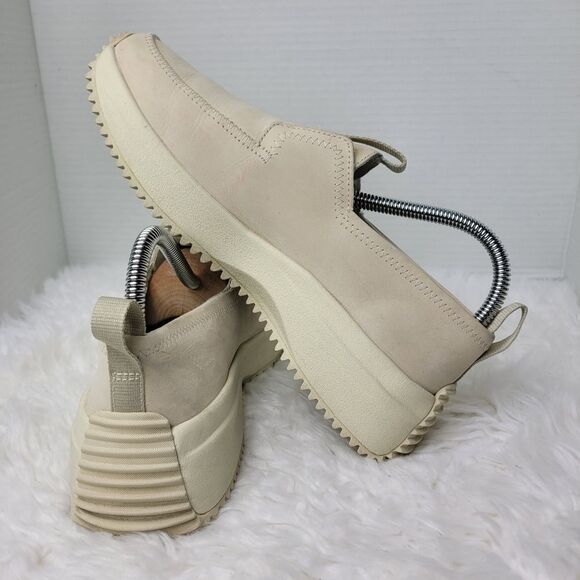 Sperry Boat Runner Womens Size 7.5 Beige Leather Slip On Casual Loafer Shoes - Picture 6 of 11